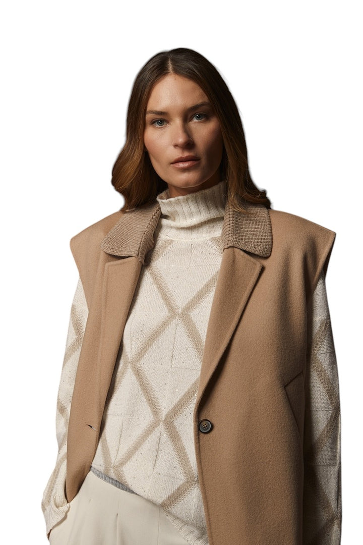 Gran Sasso Women pull trui rolkraag dames ecru 13230/37105 002