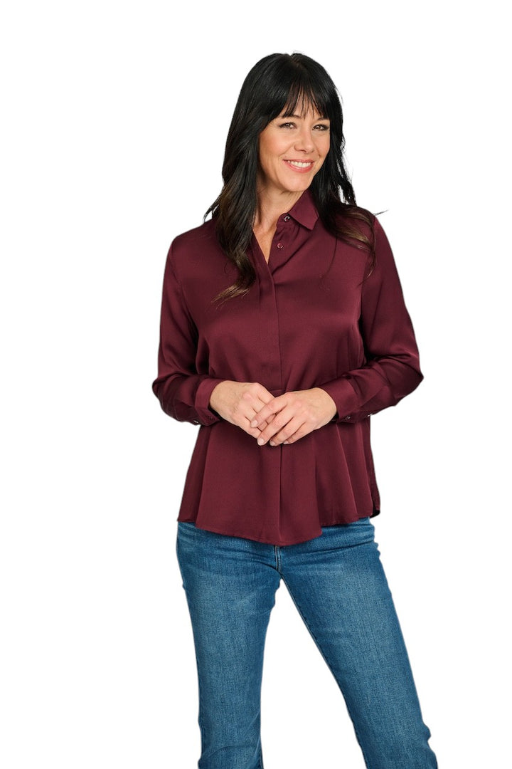 Hemisphere blouse dames bordeaux 2526HELLA-5 4351