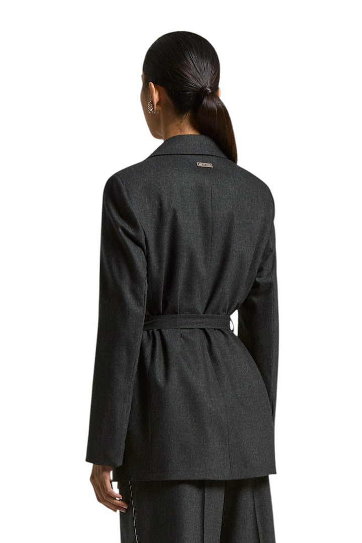 Peserico Strickjacke Damen anthrazit