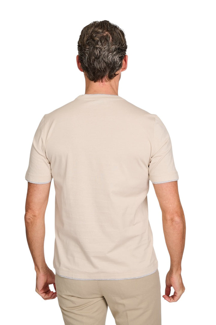 Gran Sasso Men t-shirt heren beige 60123/73710/008