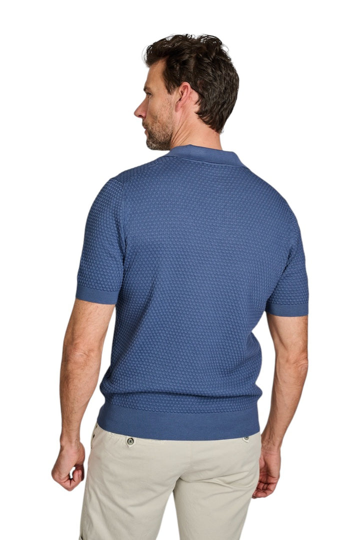 Gran Sasso Men polo shirt korte mouwen heren blauw 58186/18162 584AC