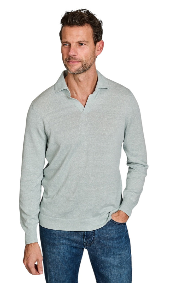 Gran Sasso Men polo shirt heren licht groen 57178/18670 430