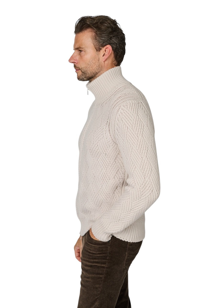 Gran Sasso Men gilet heren greige 10155/19654 113