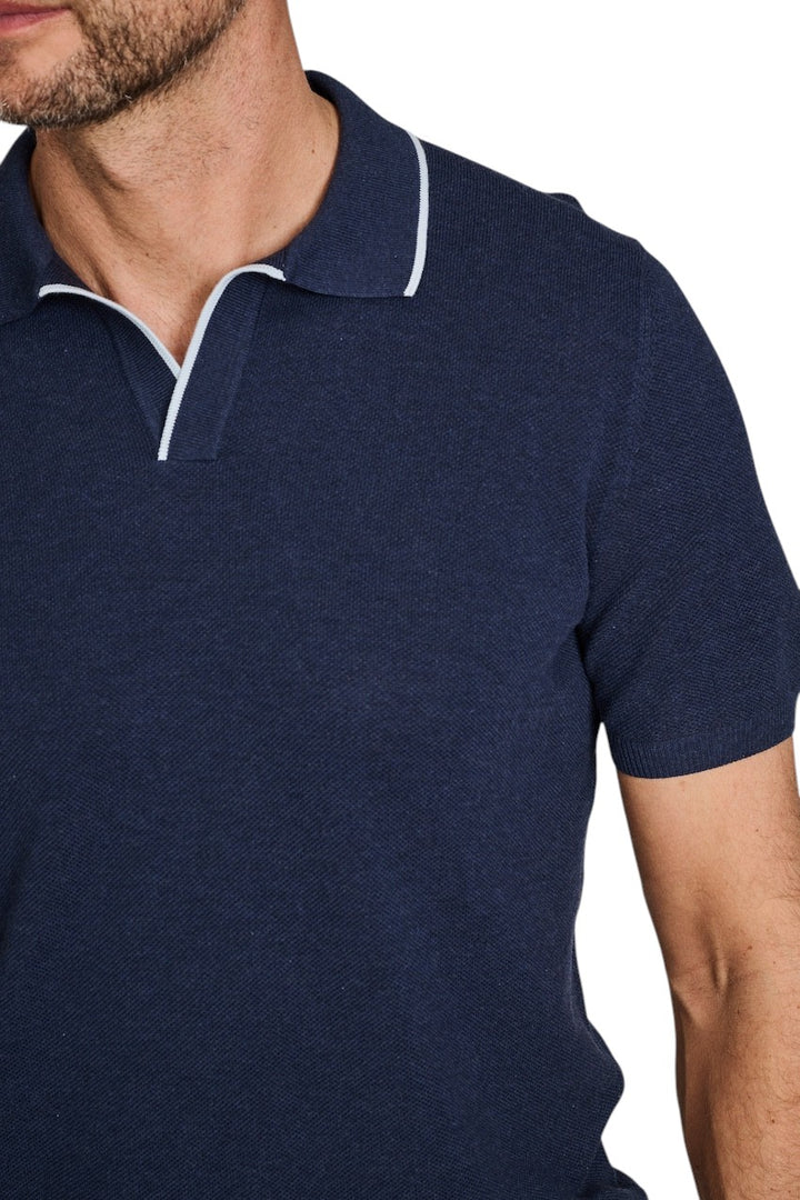 Gran Sasso Men polo shirt korte mouwen heren blauw 57157/20642 586