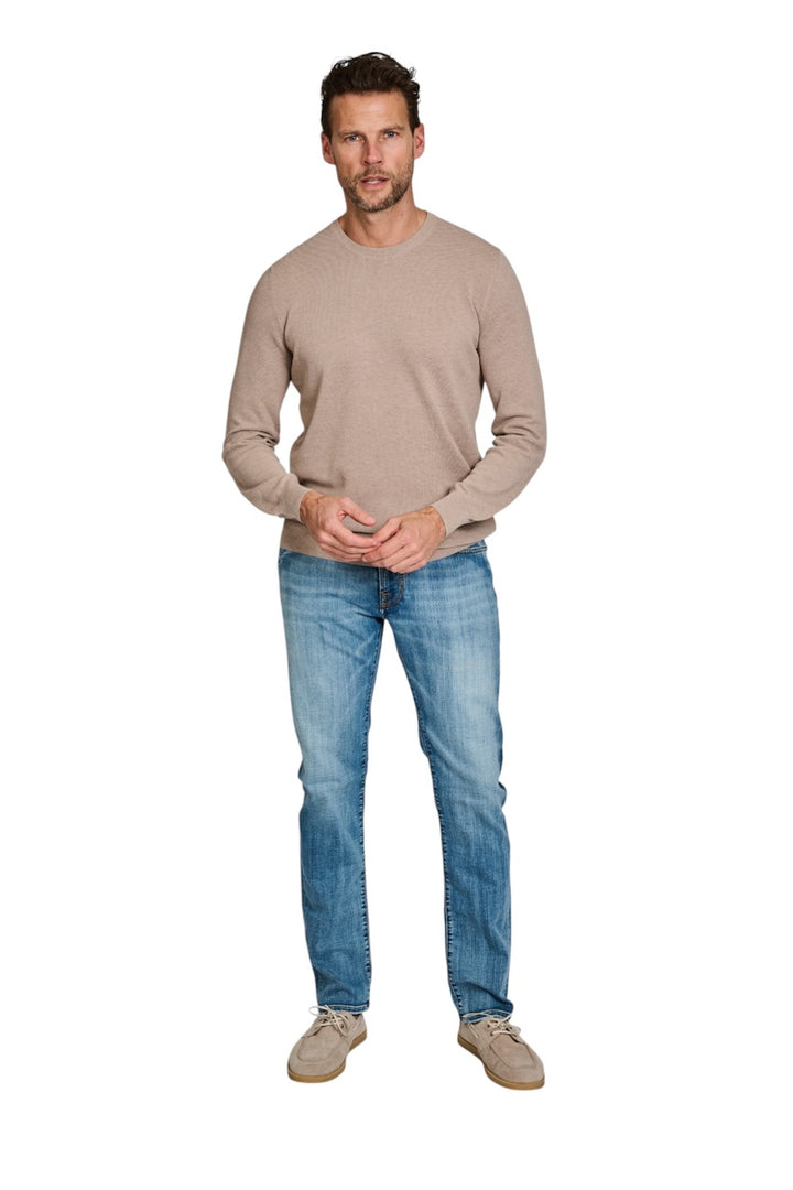 Gran Sasso Men pull trui ronde hals heren bruin 57109/20678 101