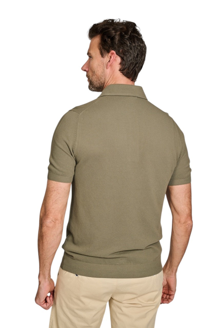 Gran Sasso Men polo shirt short sleeves men's khaki 57114/20678 481