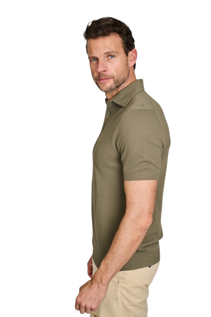 Gran Sasso Men polo shirt short sleeves men's khaki 57114/20678 481