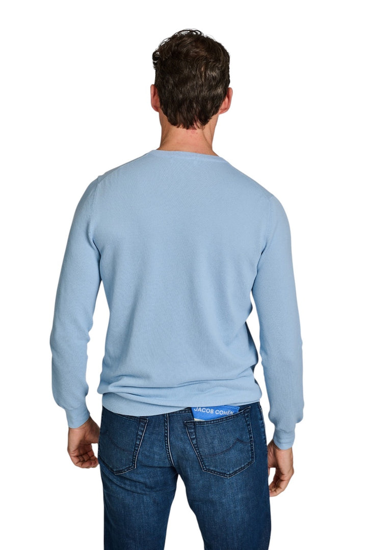 Gran Sasso Men pull trui ronde hals heren ciel 57109/20678 502