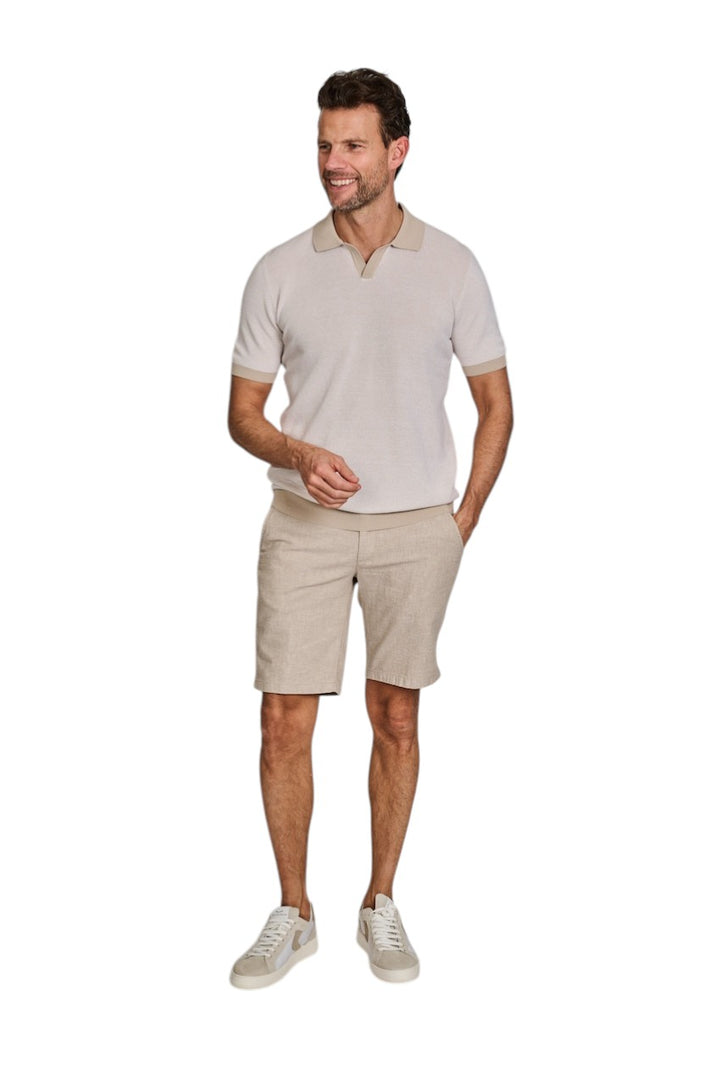 Gran Sasso Men polo shirt korte mouwen heren beige 57155/26901 010