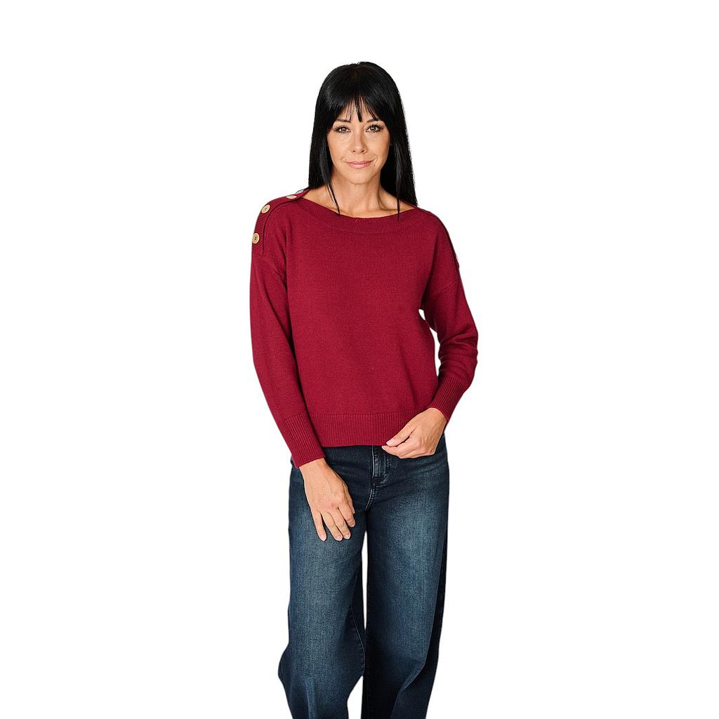 anneclaire-pull-trøje-dame-bordeaux-d1853-857-024