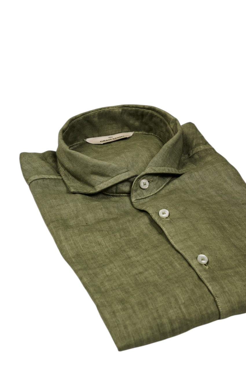 Gran Sasso Men hemd lange mouwen heren khaki 61183/50002 810