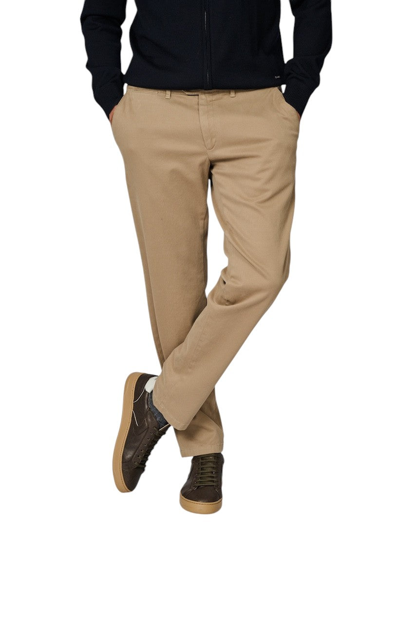 Eurex By Brax sportieve broek heren beige 57-1848/56 JOE