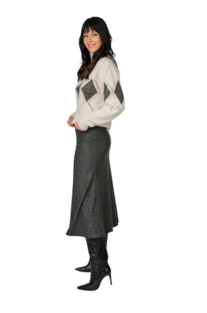 Seductive rok dames grijs BOBBY WOOL 094126/6103 952