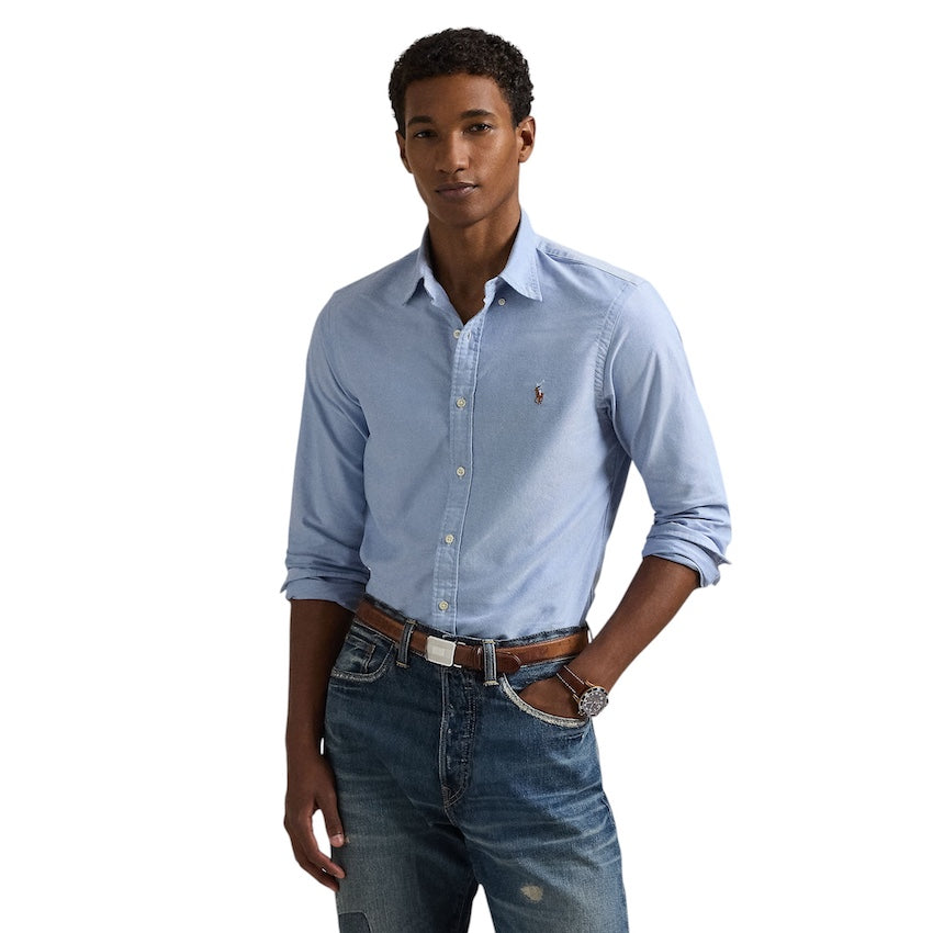 polo-ralph-lauren-camicia-da-uomo-colore del cielo-slim-fit-710549084007