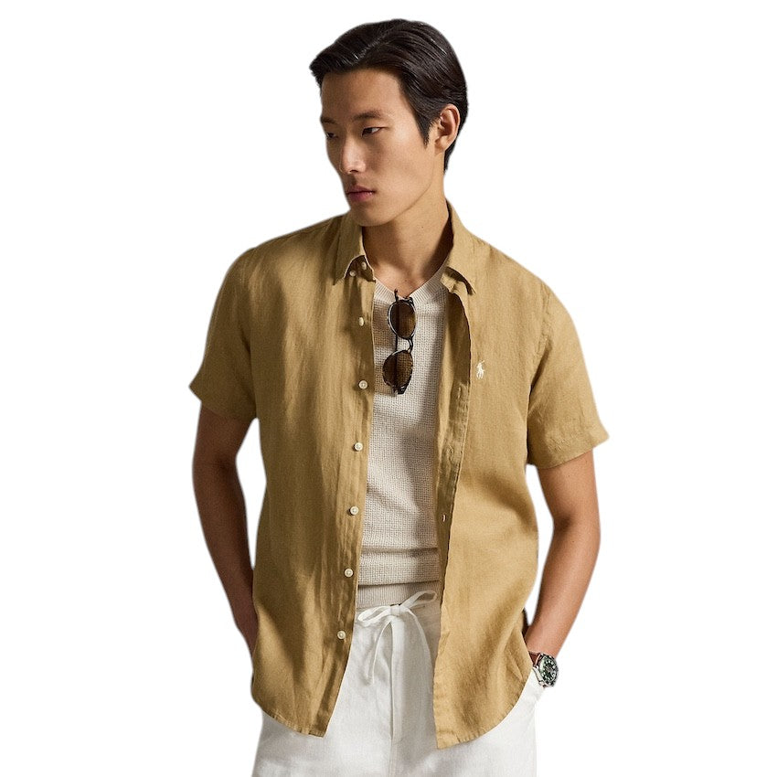 polo-ralph-lauren-men-hemd-korte-mouwen-heren-camel-custom-fit-710968912502