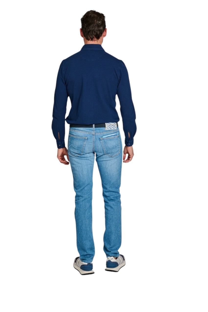 Gran Sasso Men hemd lange mouwen heren donker blauw 60109/79017 581