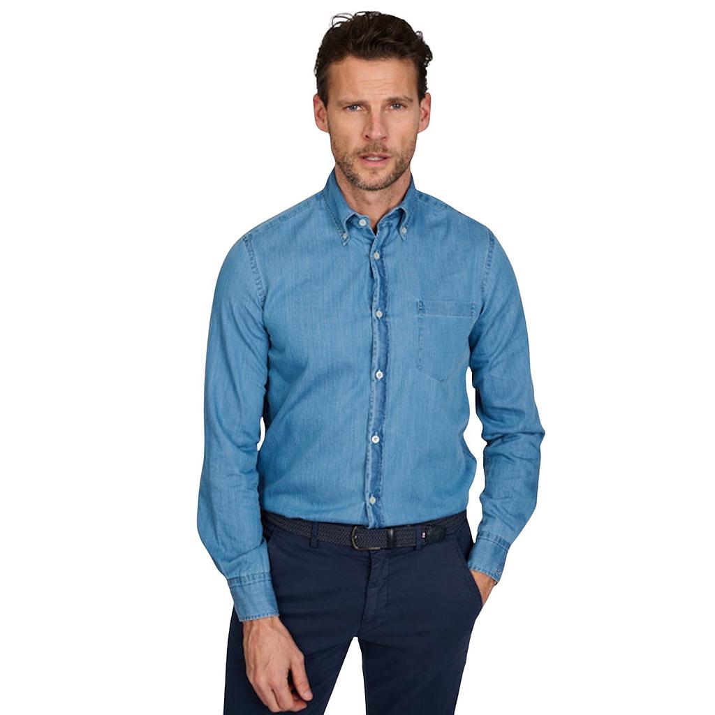 paul-shark-hemd-lange-mouwen-heren-denim-giza-cotton