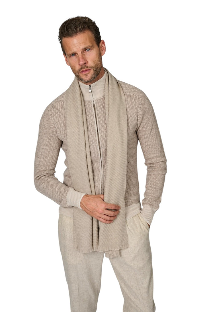 Ma.Al.Bi sjaal heren taupe 101/60/939
