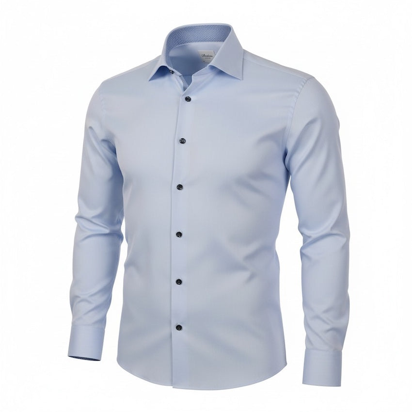 Stenstroms Uomini camicia {{55514} uomo blu chiaro Regular