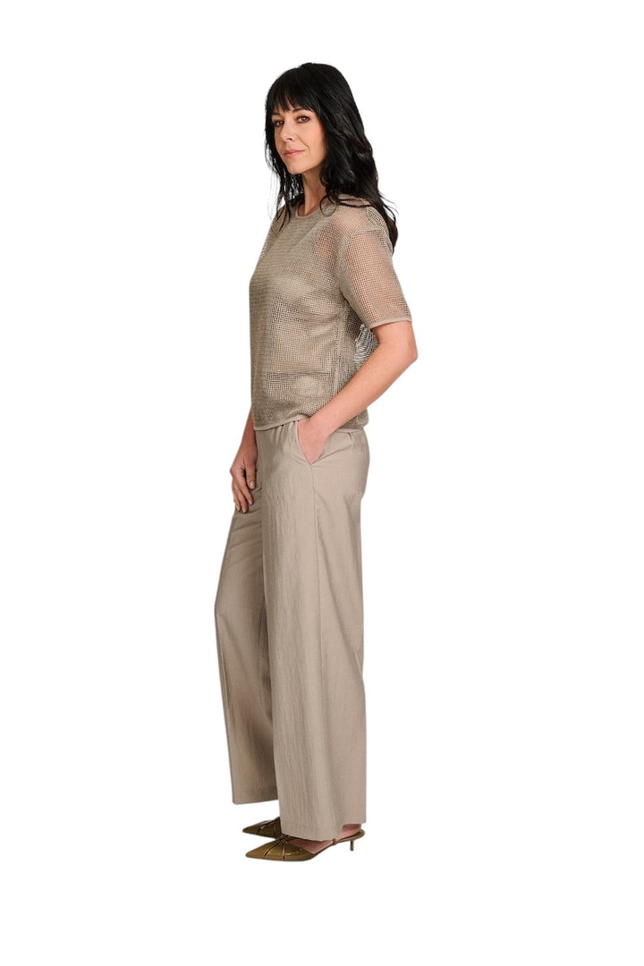 Anneclaire pants ladies taupe colour D1701 1772 373
