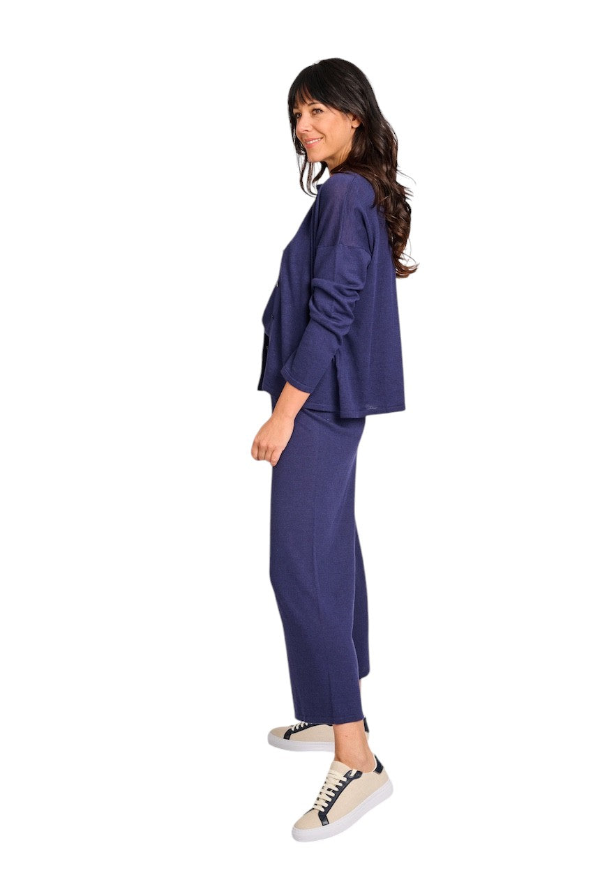 Anneclaire gilet donna blu