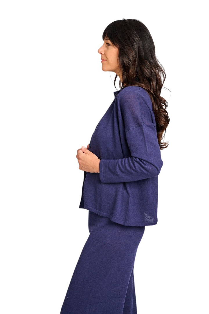 Anneclaire gilet donna blu