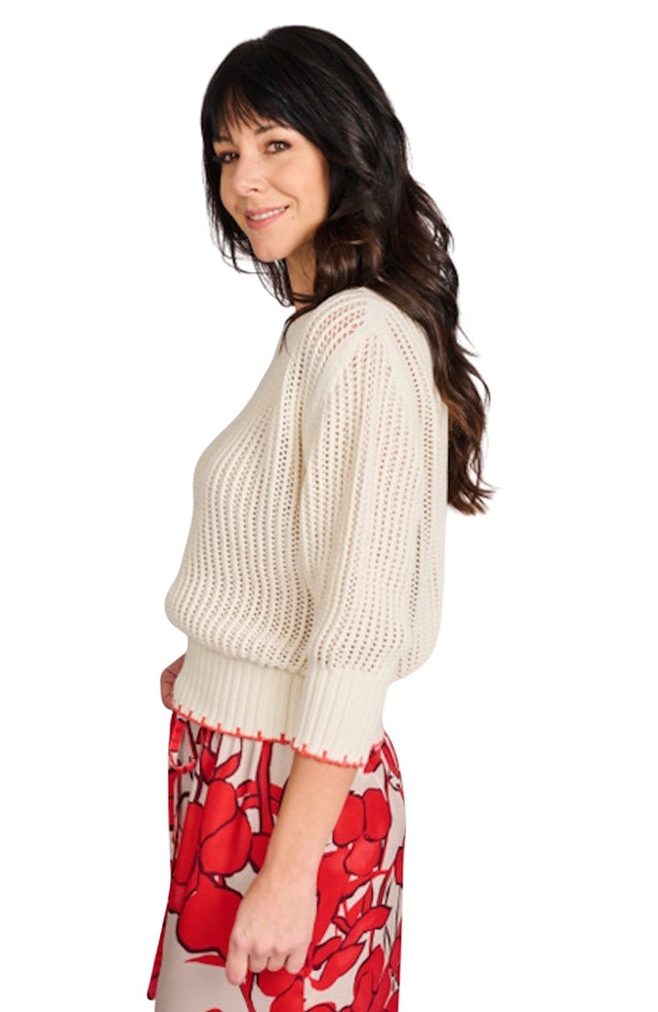 Anneclaire pull trui dames ecru D0990 383 631