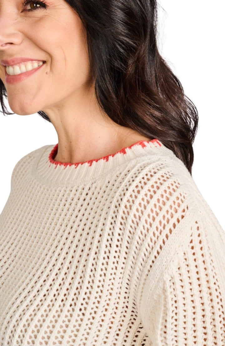 Anneclaire pull trui dames ecru D0990 383 631