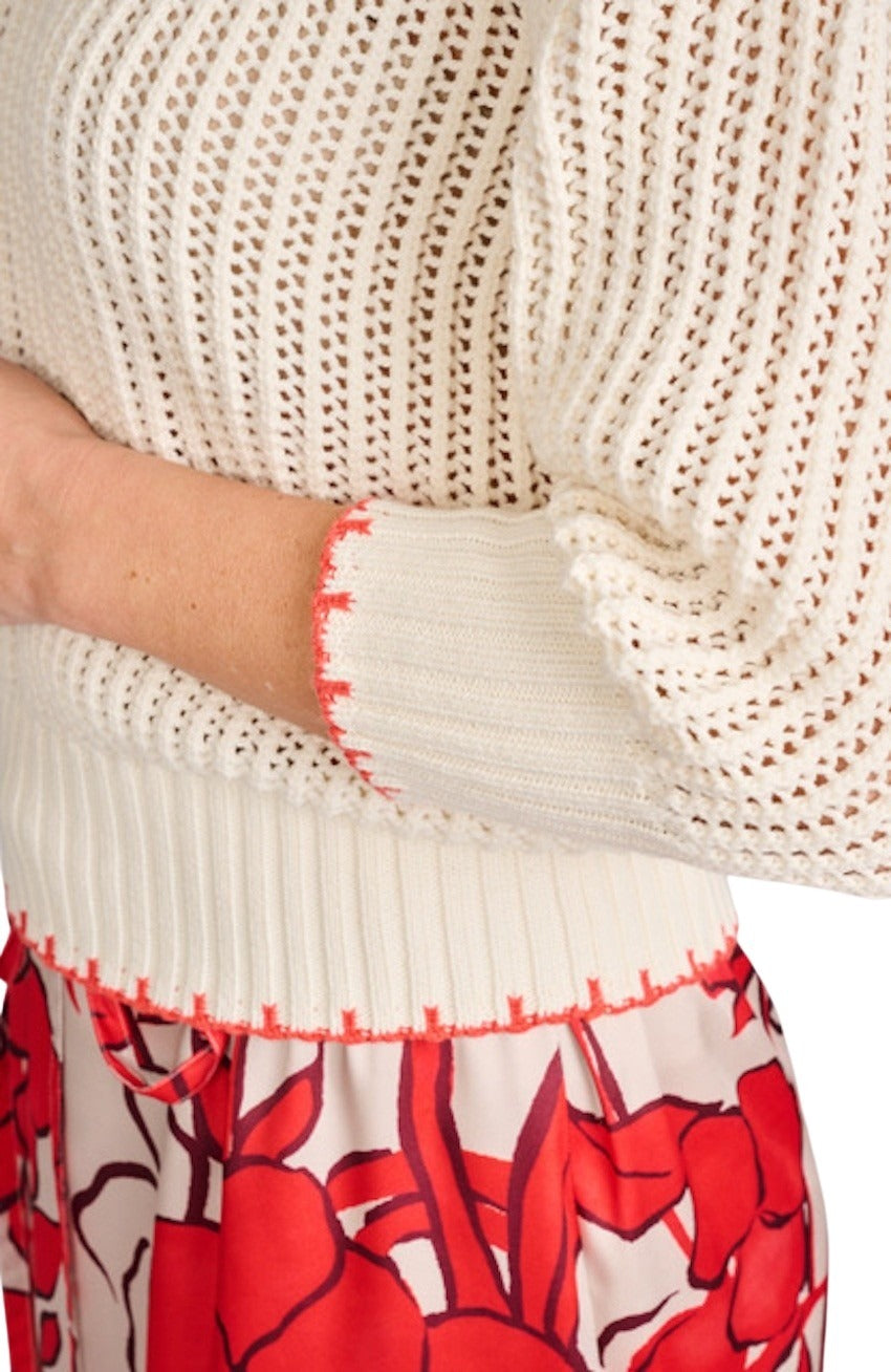 Anneclaire pull trui dames ecru D0990 383 631