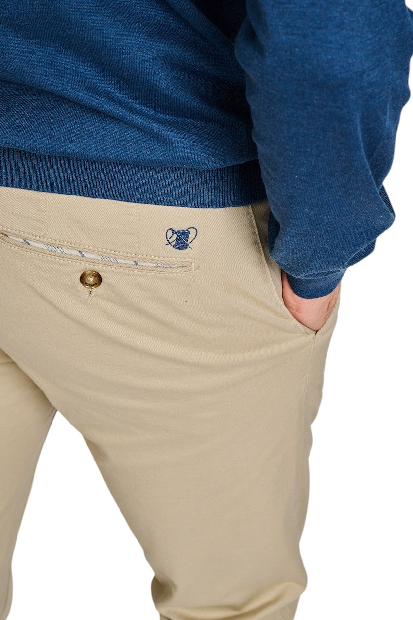 Atelier Noterman sportieve broek heren beige ATN05-A82-1589-735