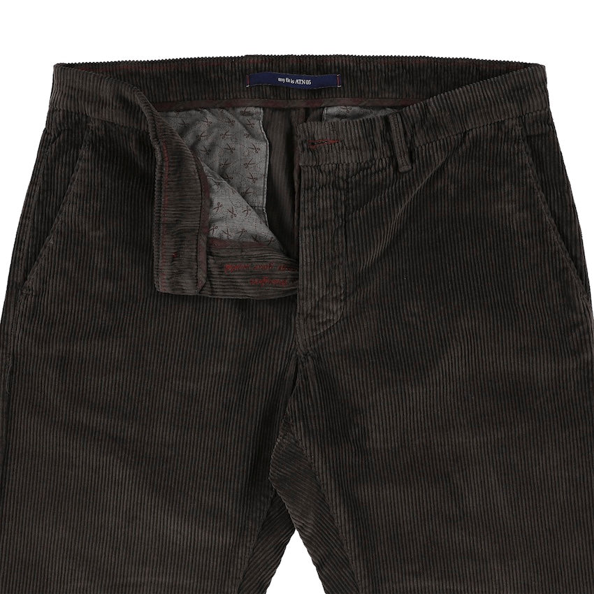 Atelier Noterman sportieve broek heren donker bruin ATN05-A86-2052-840
