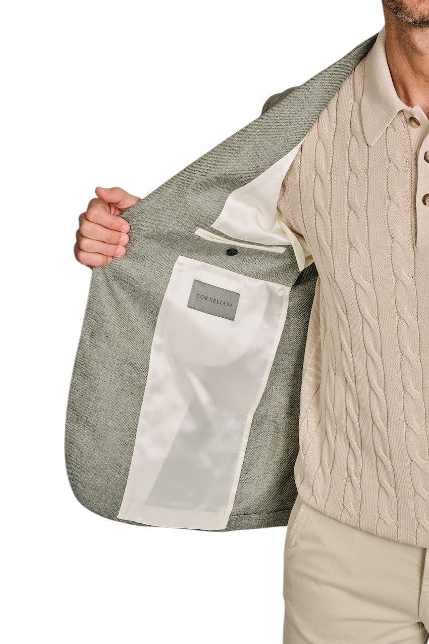 Corneliani vest heren groen 27XG72-2714300-052