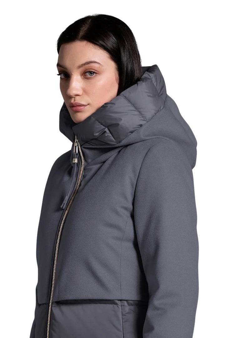 Duno Donna parka dames licht grijs