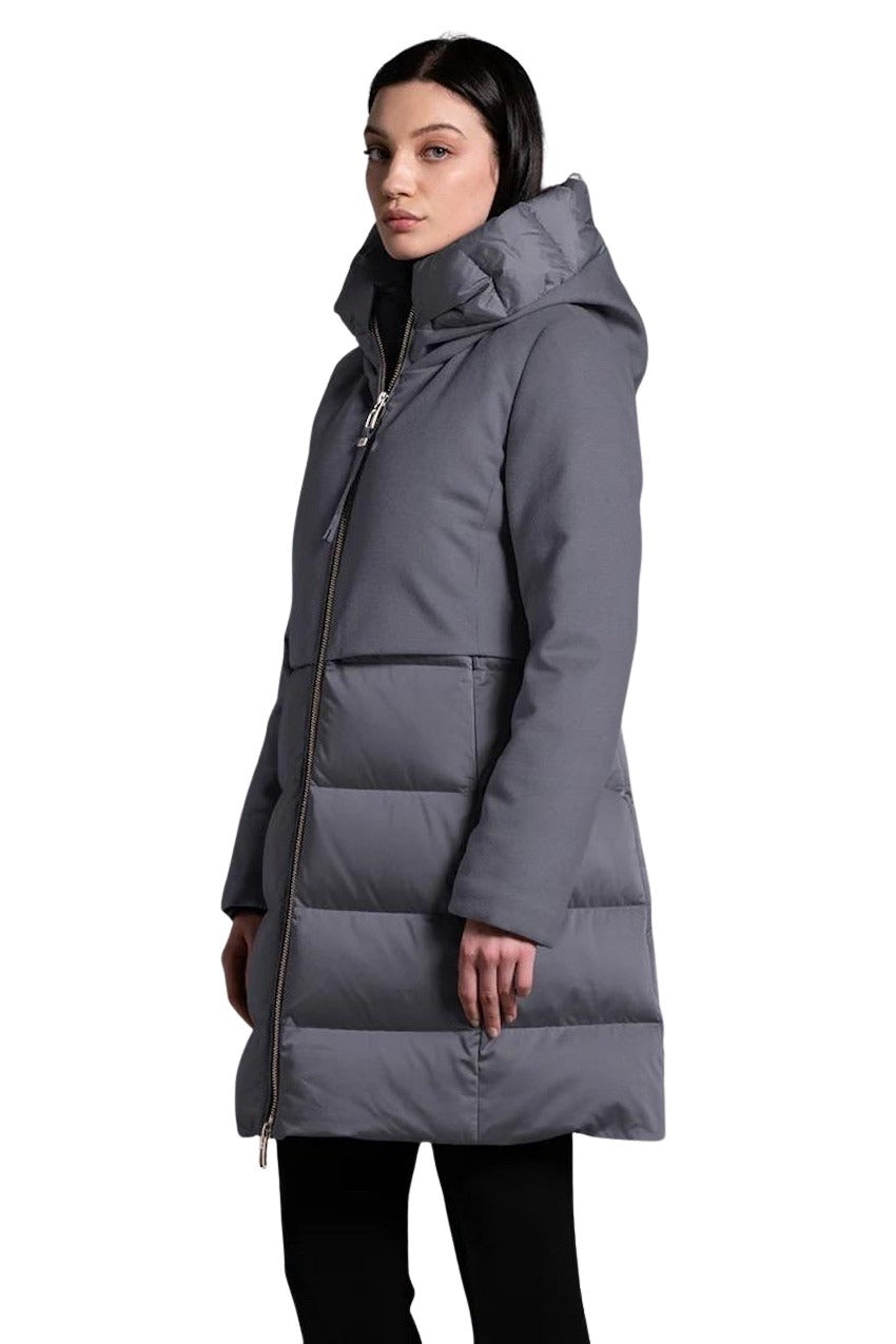 Duno Donna parka dames licht grijs