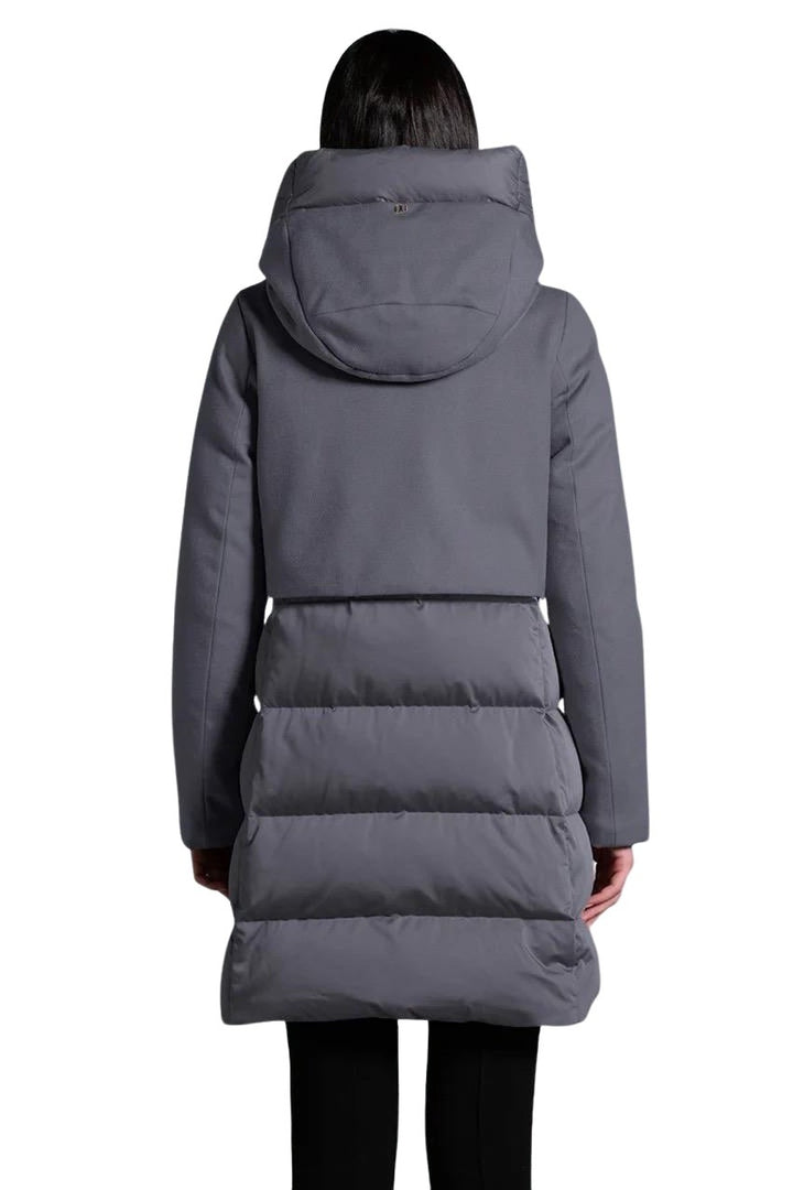 Duno Donna parka dames licht grijs