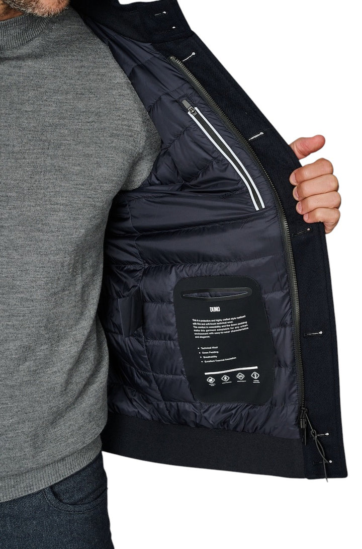 Duno Uomo sportieve mantel heren blauw NEIL PRATO 801