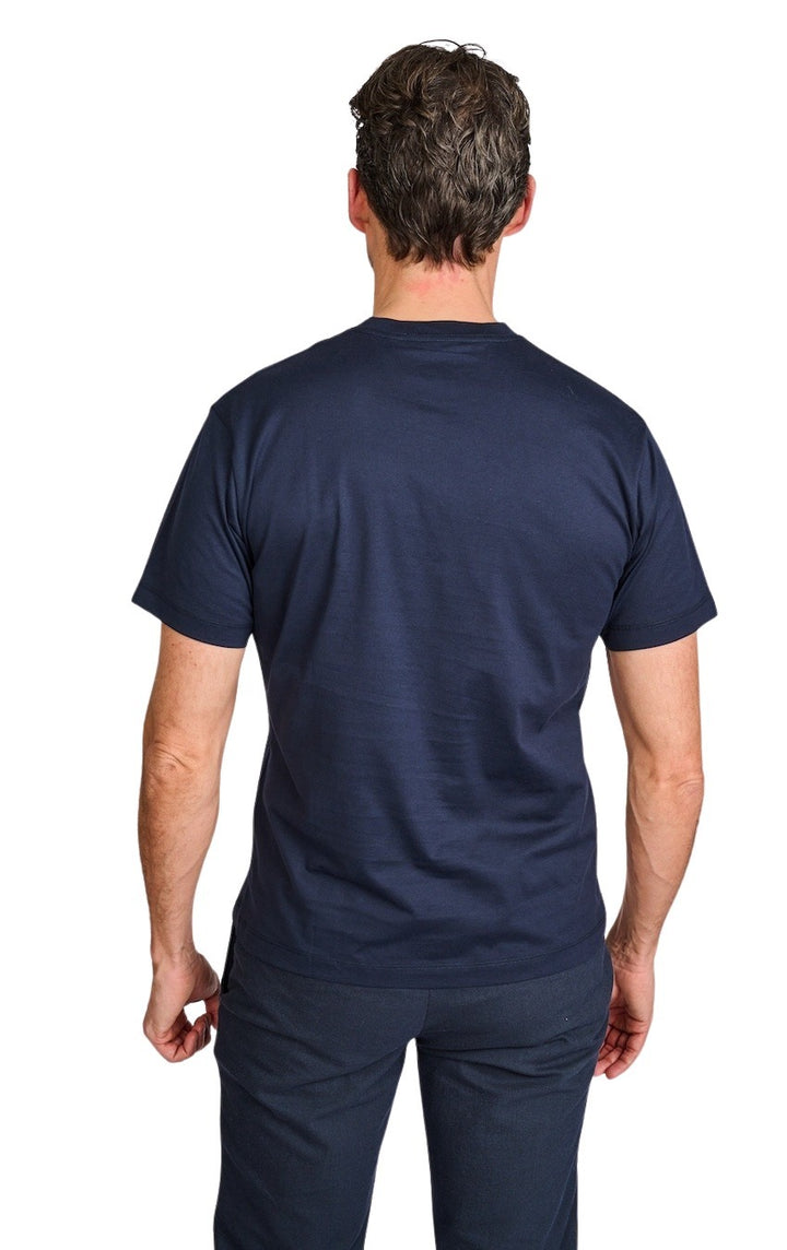 Duno Uomo t-shirt korte mouwen heren marine Rox-Cesano 861