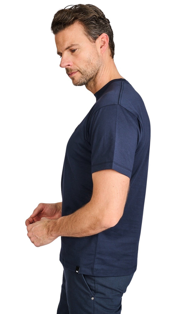 Duno Uomo t-shirt korte mouwen heren marine Rox-Cesano 861