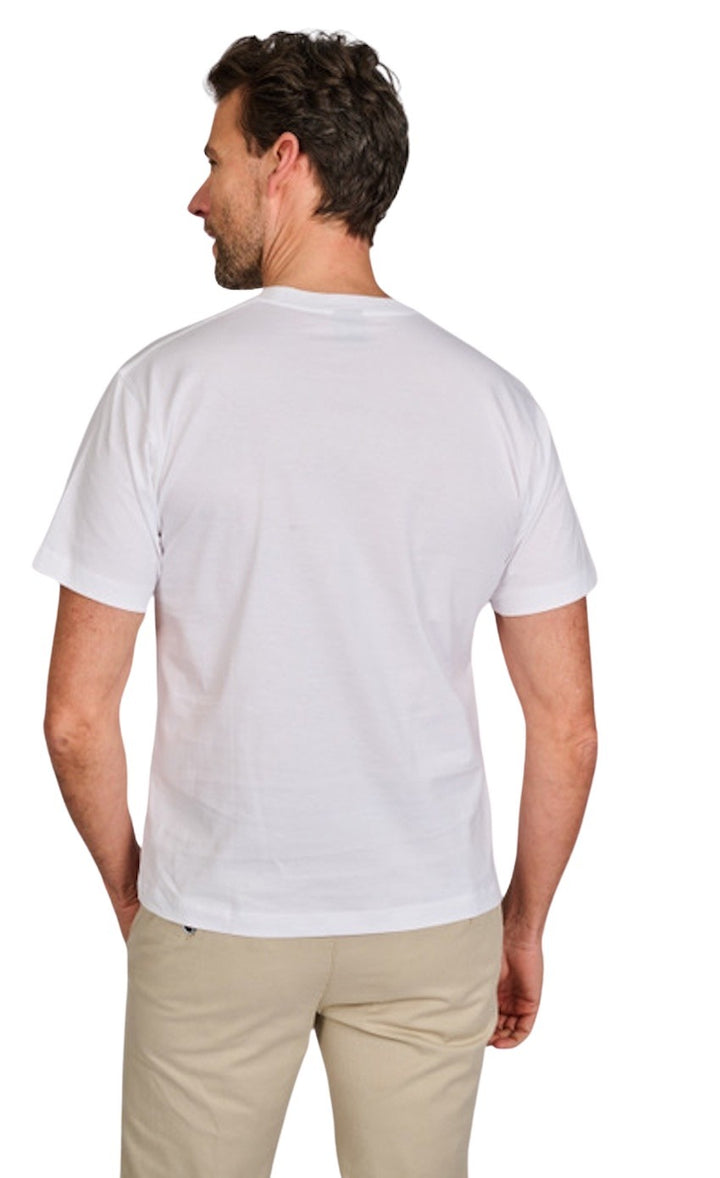 Duno Uomo t-shirt korte mouwen heren wit Rox-Cesano 002
