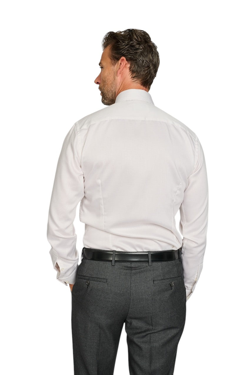 Eton camicia maniche lunghe uomo beige sottile