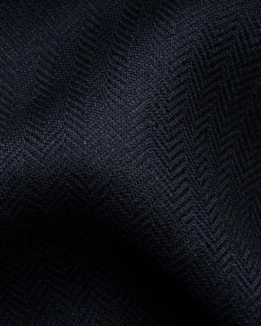 Eton 4 pocket linnen lyocell overhemd lange mouwen heren marine 10001469928