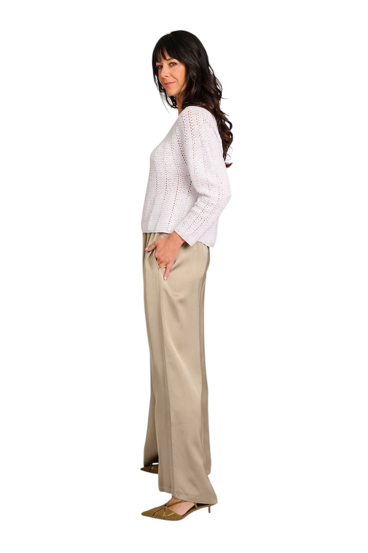 Fabiana Filippi broek dames khaki PAD265F291 D623 8195