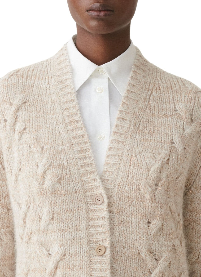 Fabiana Filippi gilet dames goud MAD226F449M4170167