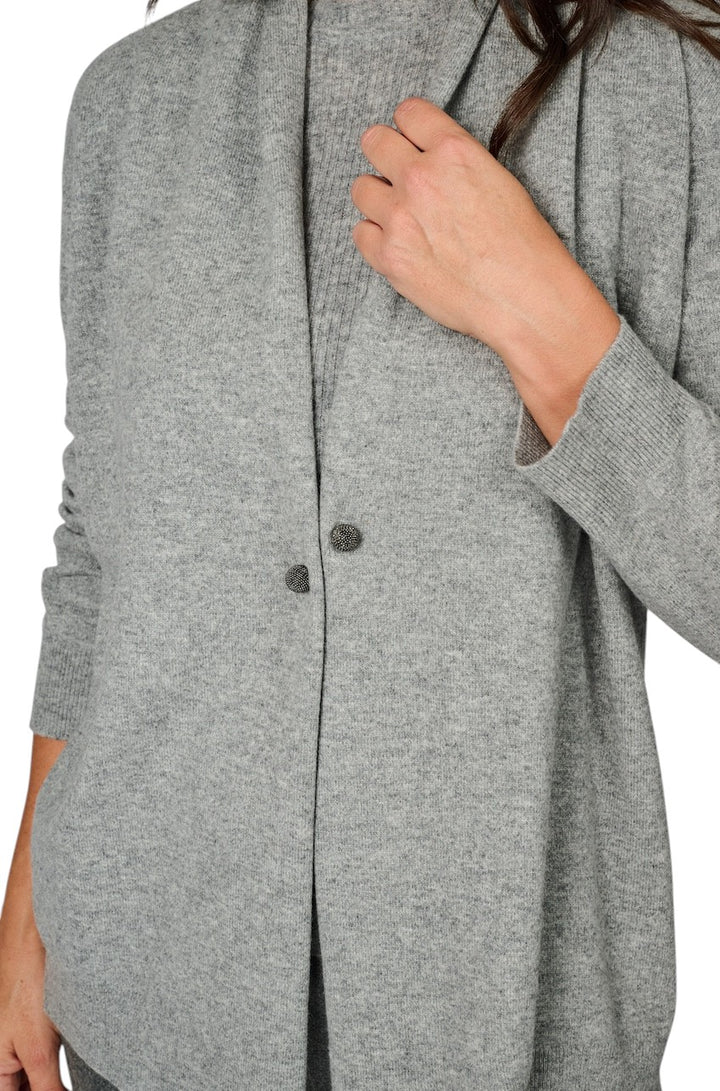 Fabiana Filippi gilet dames gris