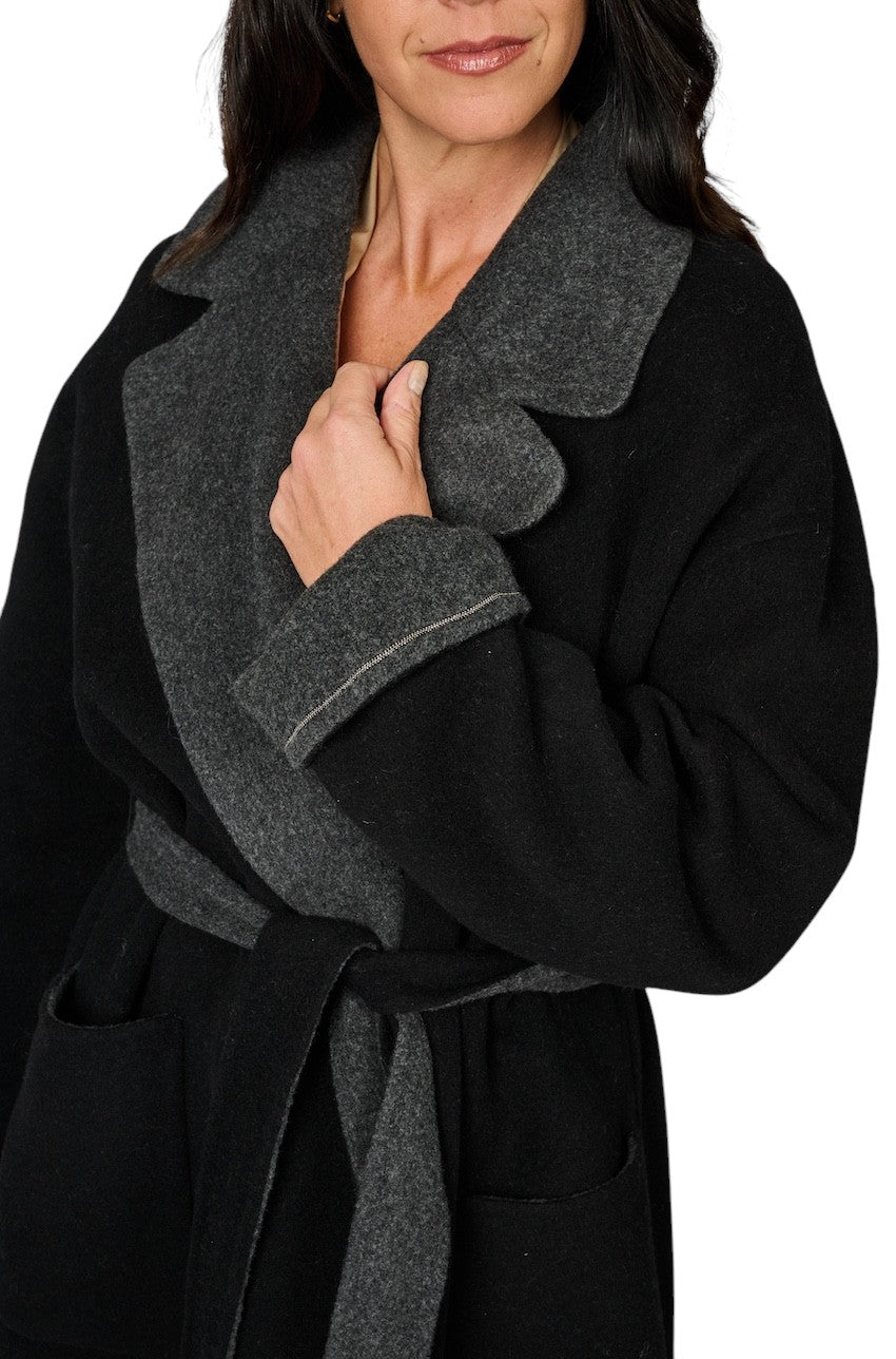 Fabiana Filippi mantel jas dames zwart CTD225F680D906 825