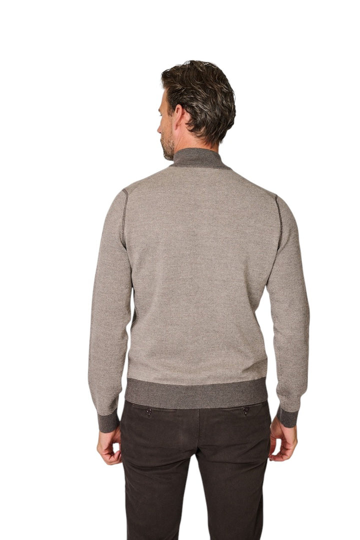 Gran Sasso Hombres chaleco de hombre marrón
