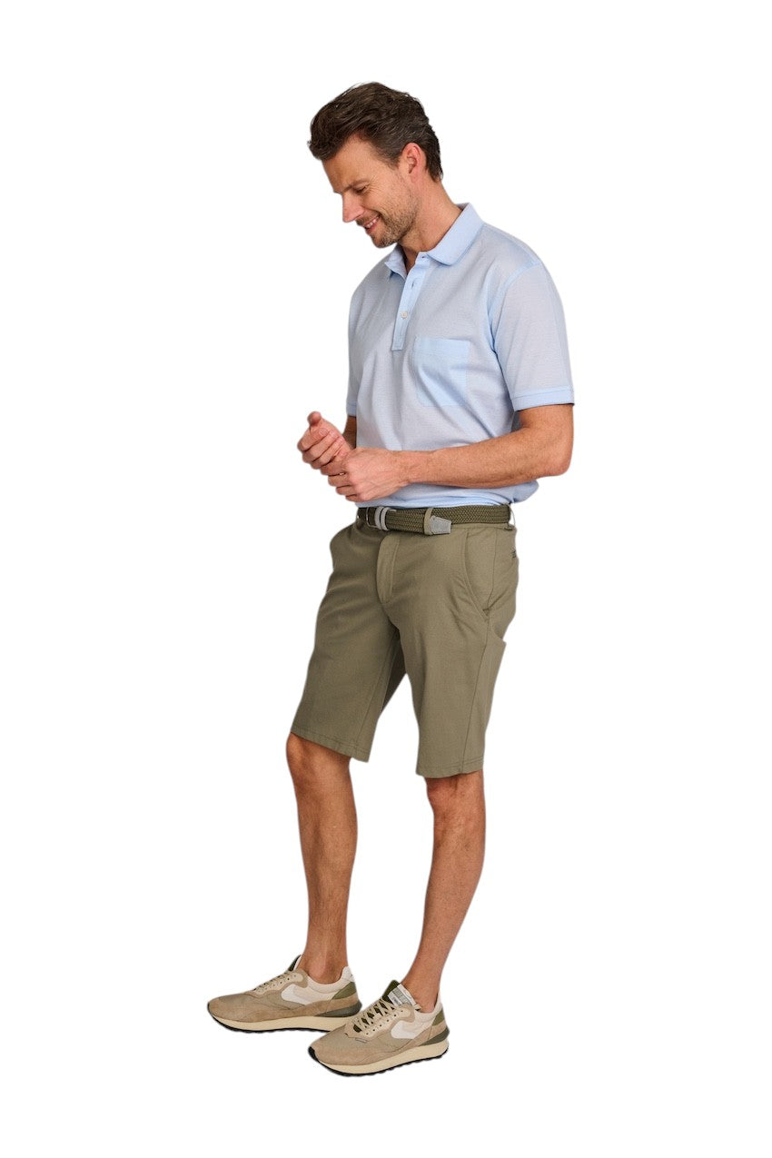 Gran Sasso Men polo shirt korte mouwen heren ciel