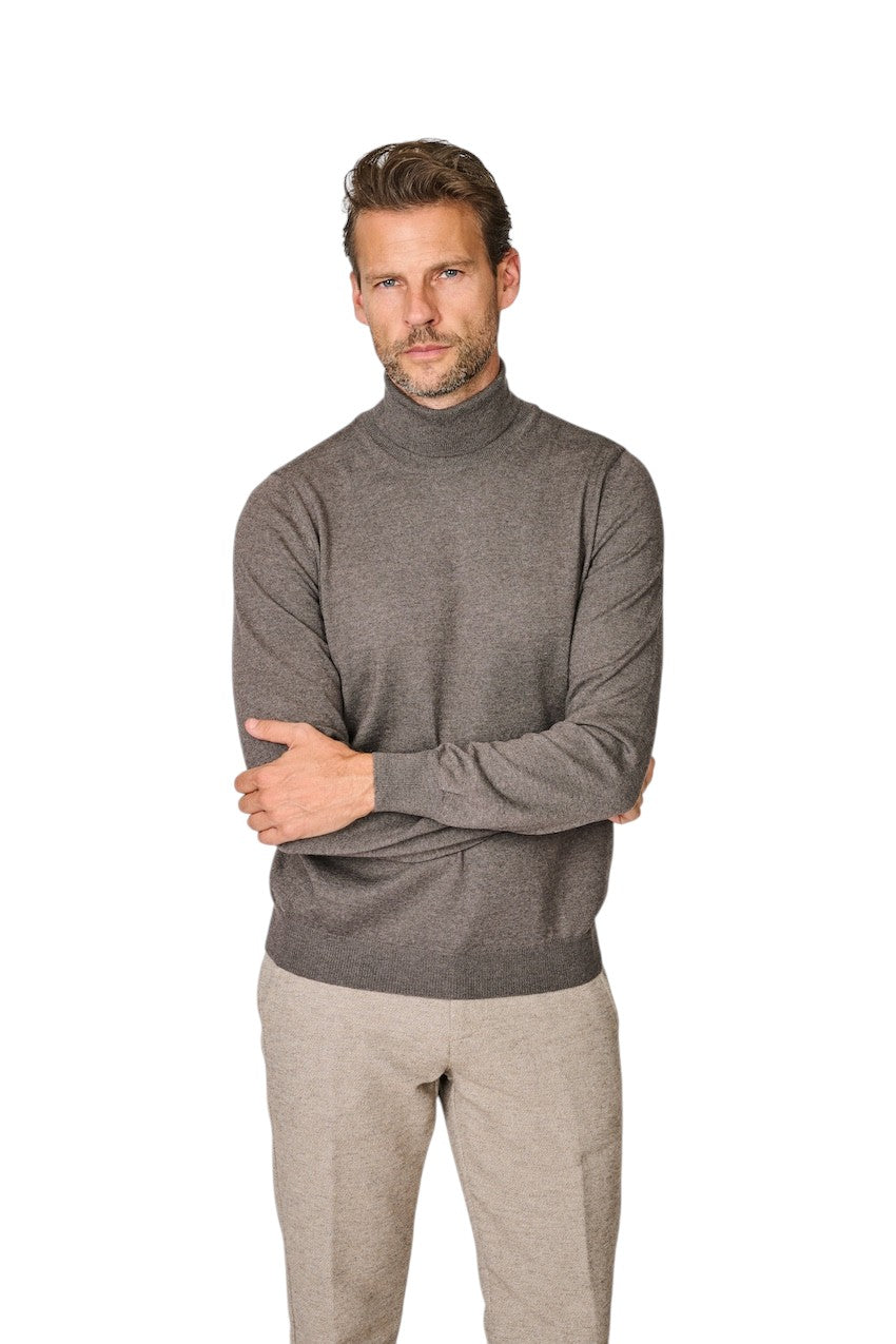 Gran Sasso Männer Pullover Rollkragen Herren, braun