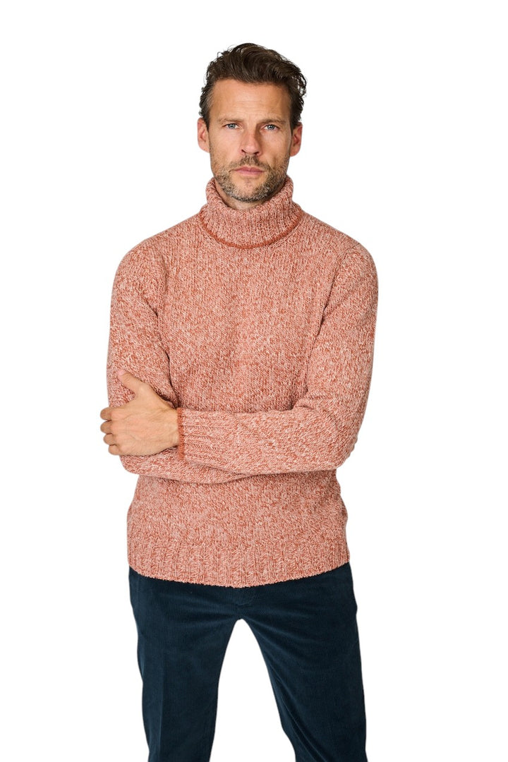 Gran Sasso Männer Pullover Rollkragen Herren rostrot