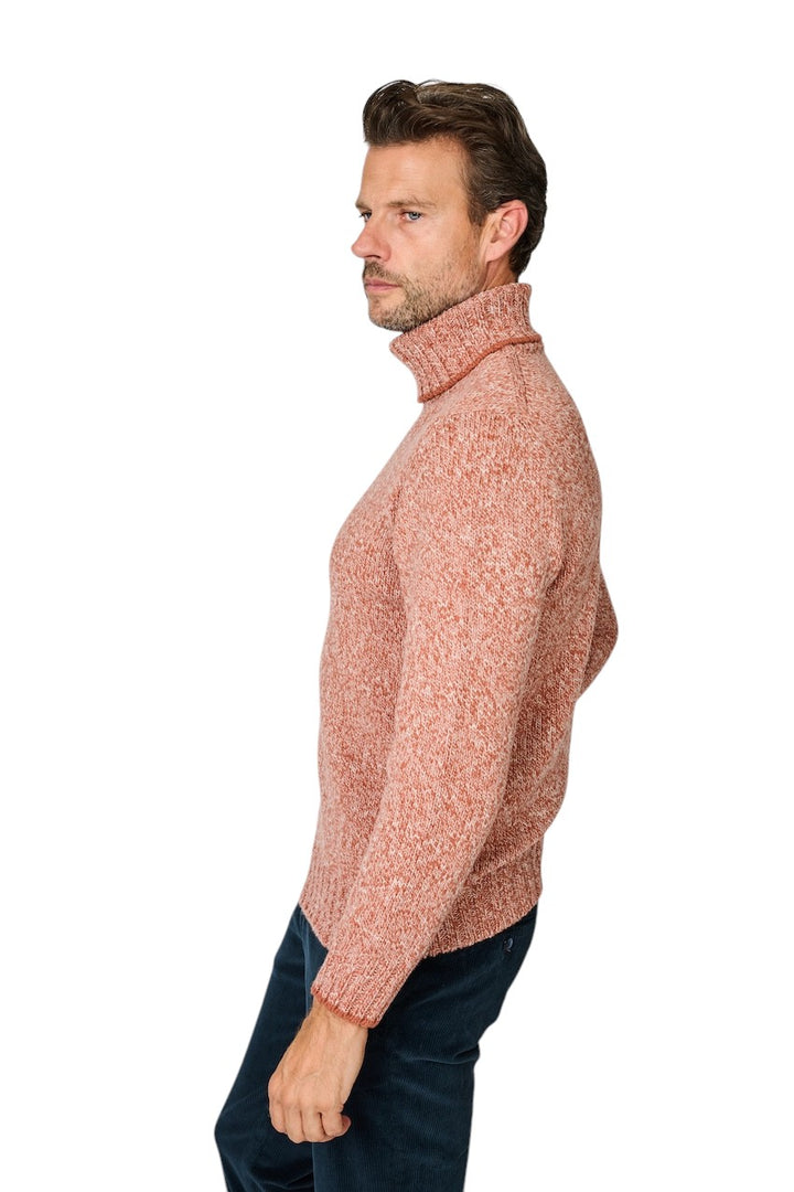 Gran Sasso Männer Pullover Rollkragen Herren rostrot